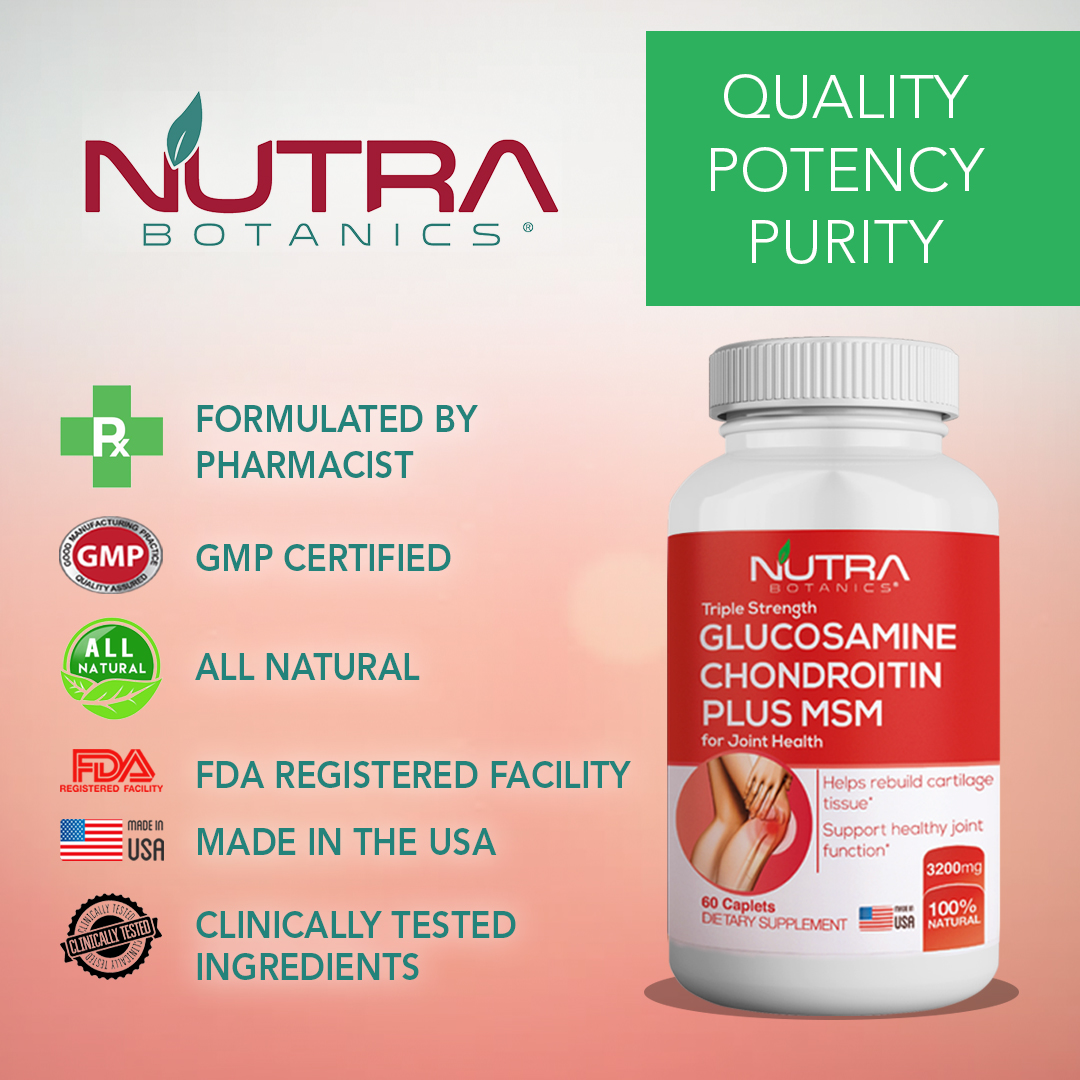 Glucosamine Chondroitin MSM Joint Supplement For Knee Pain VitaminMall